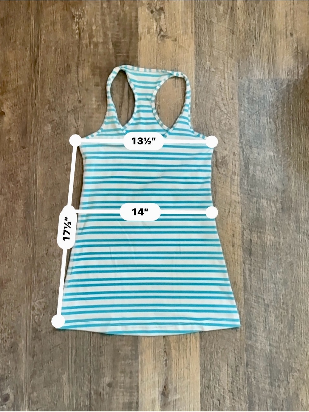 Striped Racerback Tank Top - Picture 3 of 3